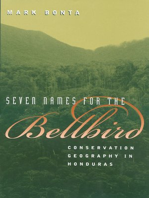 cover image of Seven Names for the Bellbird